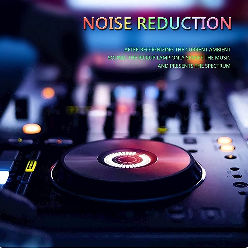 LED RGB Voice Control Audio Band Spectrum Music Play Colorful Indicator Pickup Light