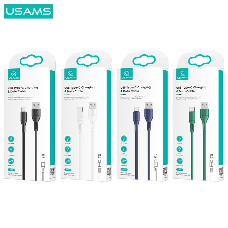 USAMS U68 Kabel Data Type C 2A 1M