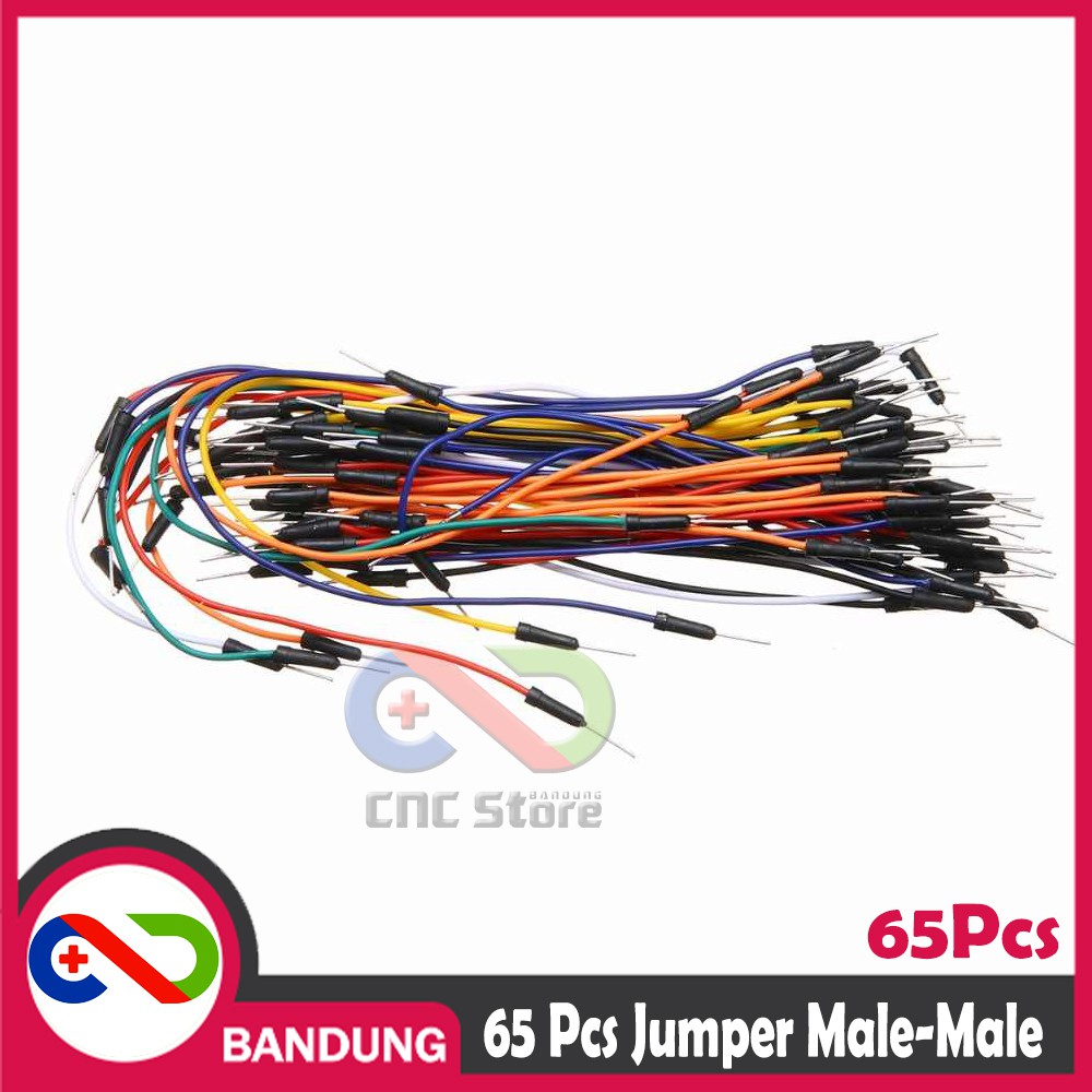 65PCS JUMPER CABLE MALE TO MALE FOR BREADBOARD