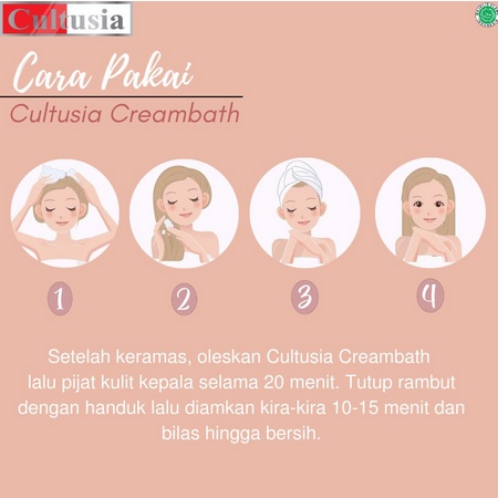 ⭐BAGUS⭐ CULTUSIA Hair Creambath 500gr | Masker Rambut Perawatan Salon