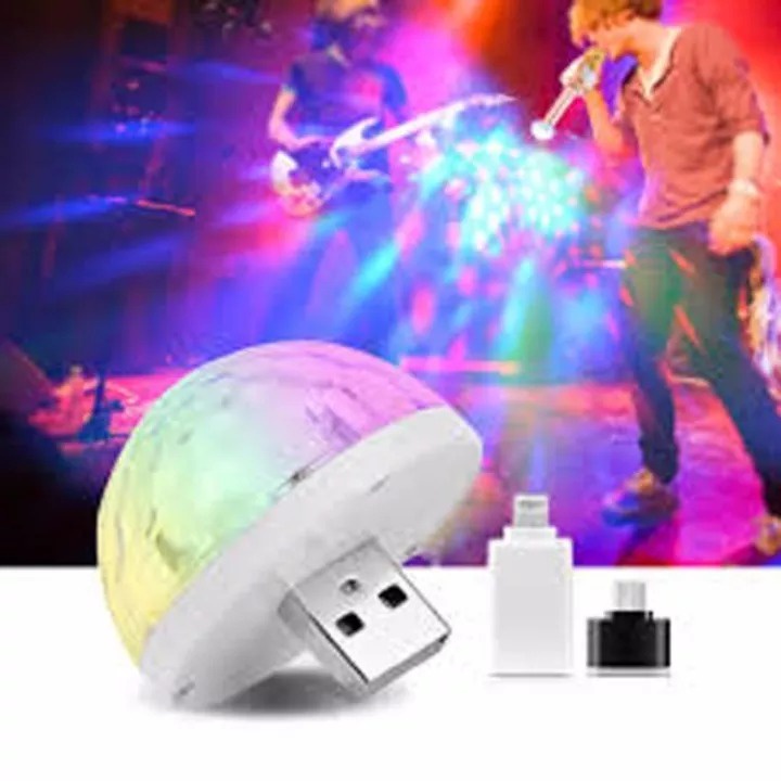 Lampu Disco Mini Sensor Suara - Mini USB Disco Light Portable Home Party Light