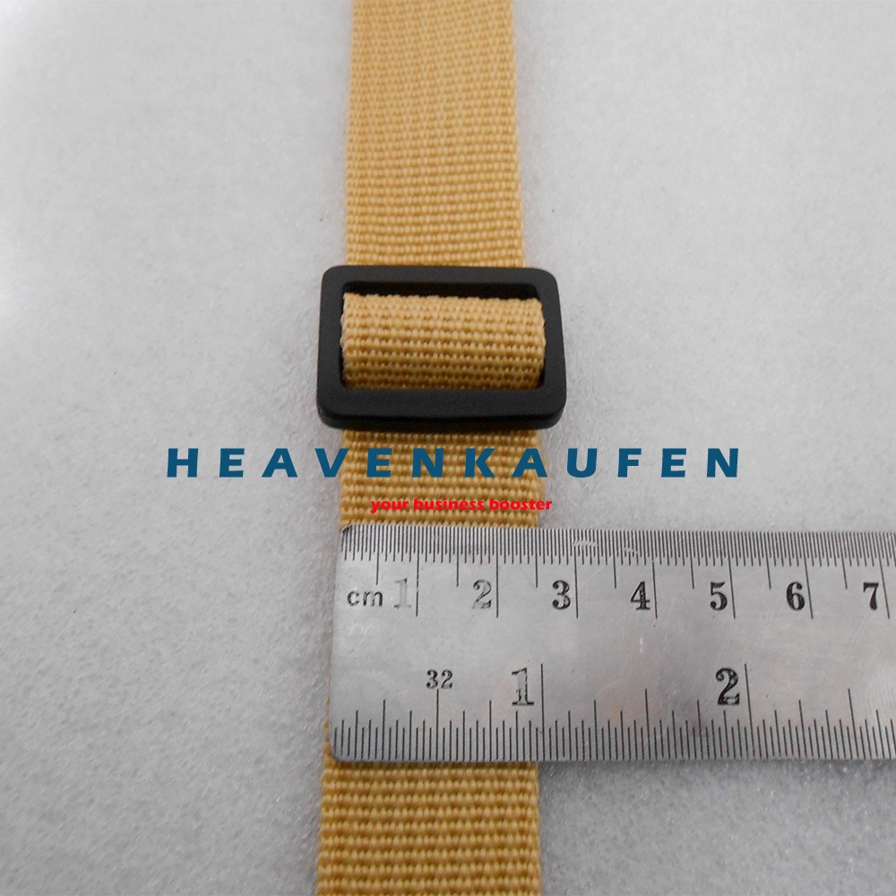 Tali Selempang Slempang Strap Tas Pria Warna Cream Lebar 2,5 cm Kait Model Huruf S