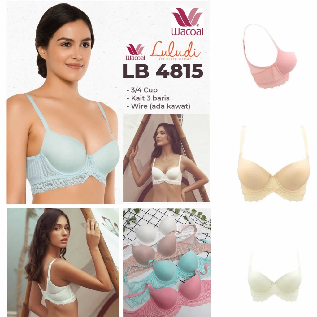 WACOAL LULUDY HIGHPANEL ORIGINAL bra pakaian dalam BH NYAMAN  wanita  // sisa ekspor