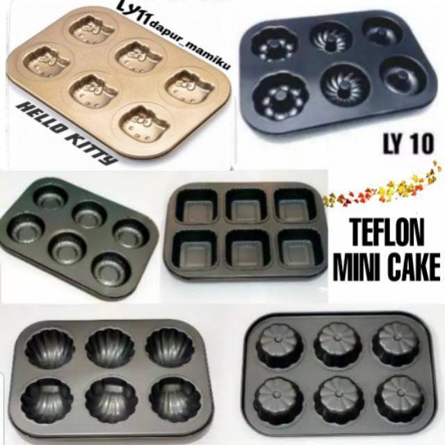 DAPURMAMI Loyang Teflon Mini Cake Pie 6 Lubang