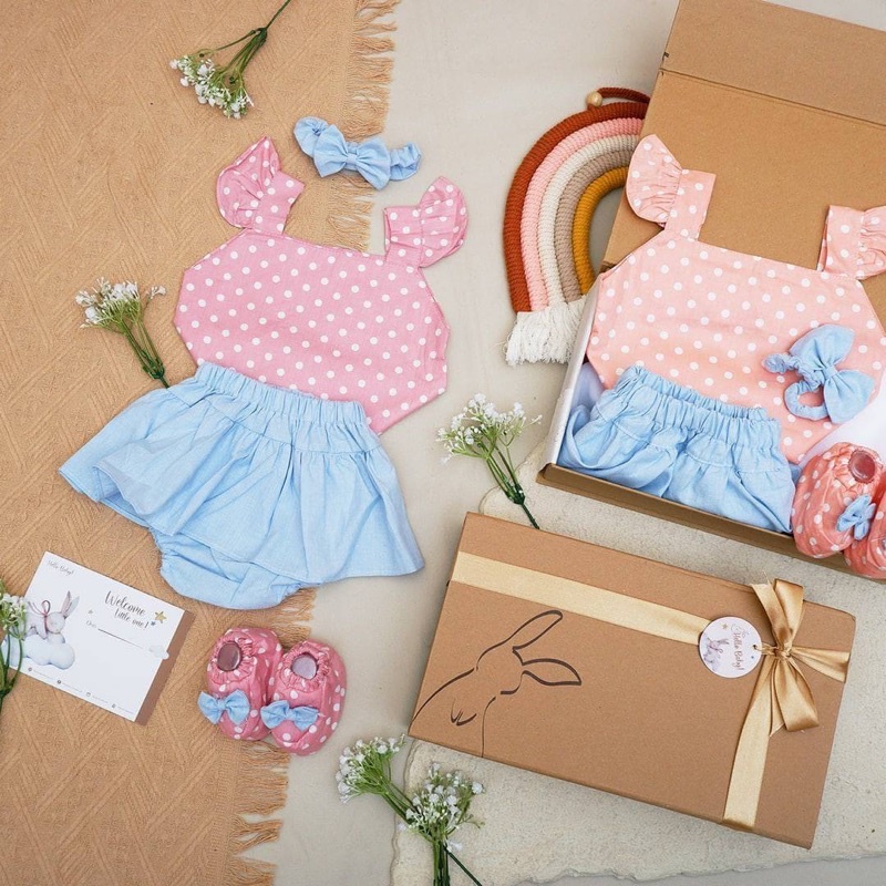 LIO035 Girls Baby Hampers 0-12 months/ Hampers bayi newborn/ Kado bayi/ baby girl gift set-6