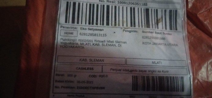 Skrup Baja Ringan 10x16 Roofing Putih Wilson (isi 100pcs)