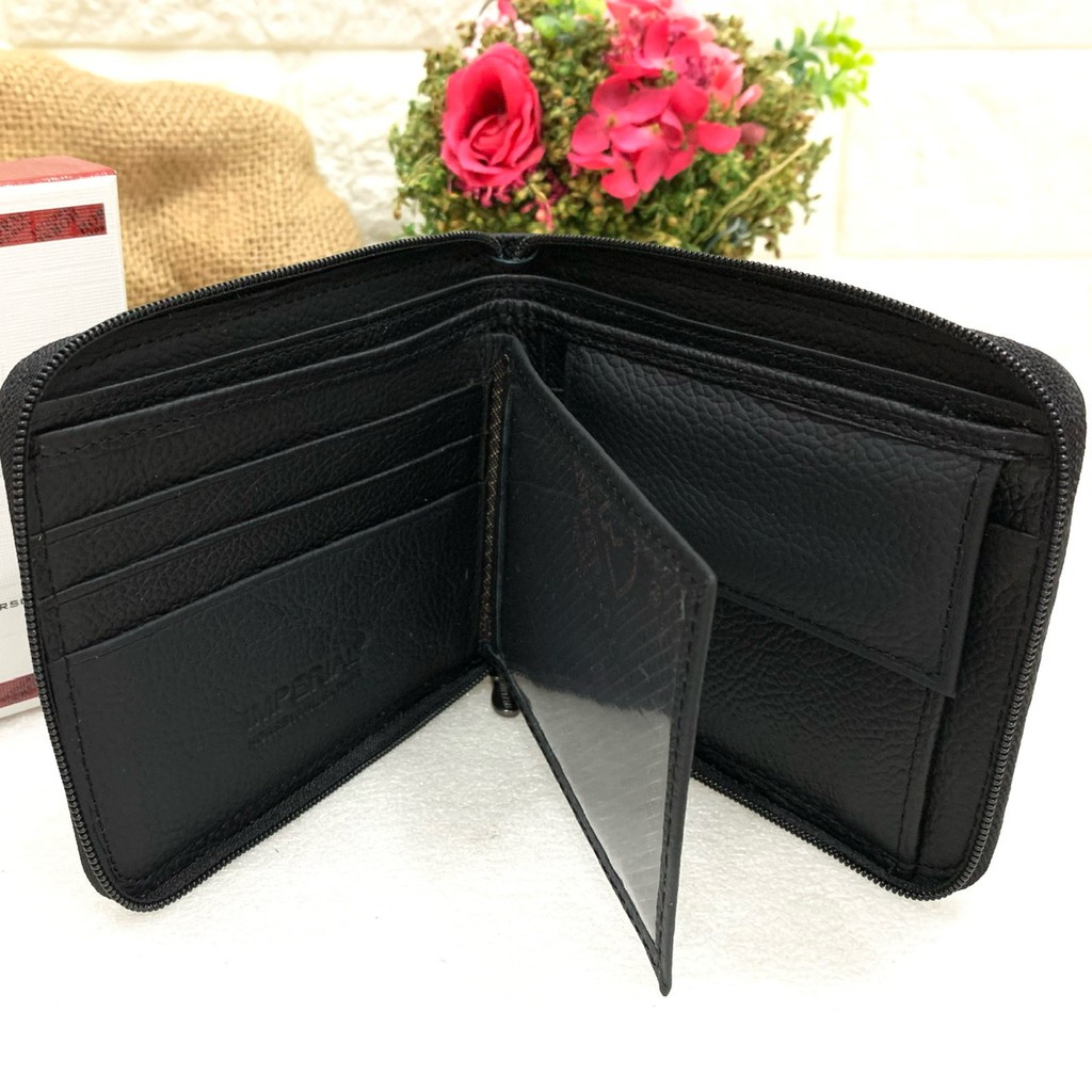 DOMPET PRIA SLETING MUTAR IMPERIAL HORSE ASLI SAPI 100% DOMPET LIPAT