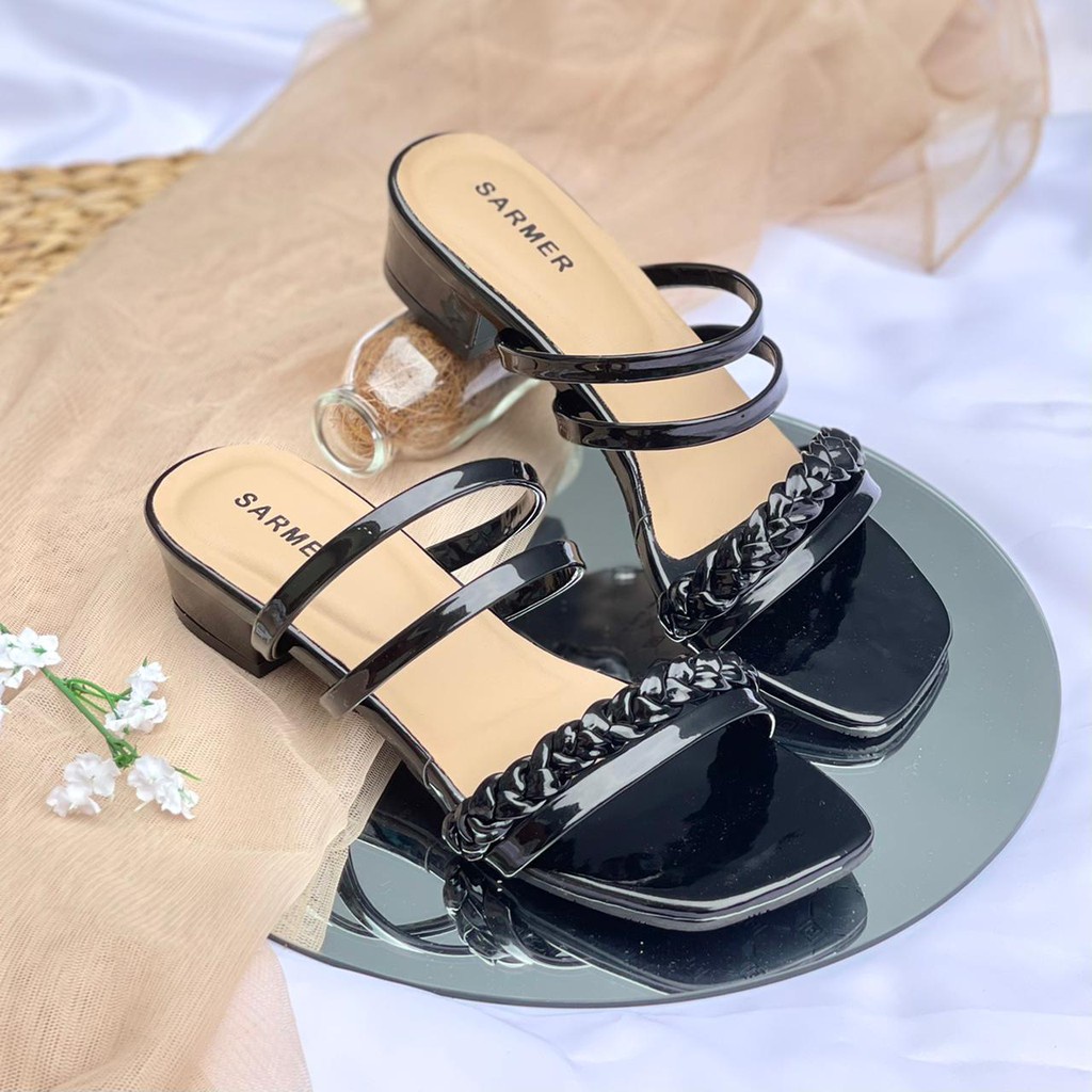 Hils Wanita Kekinian Sendal Heels Wanita Terbaru Haihils Murah Sandal Wanita Murah High Heels Glitte