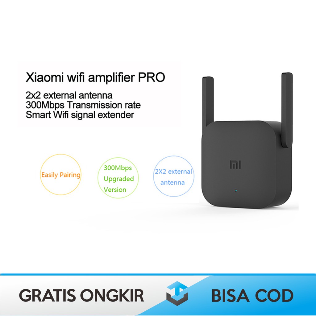 WIFI EXTENDER XIAOMI PRO REPEATER 300 MBPS 2 RANGE R03 - PENGUAT SINYAL WIFI JARAK JAUH REPEATER