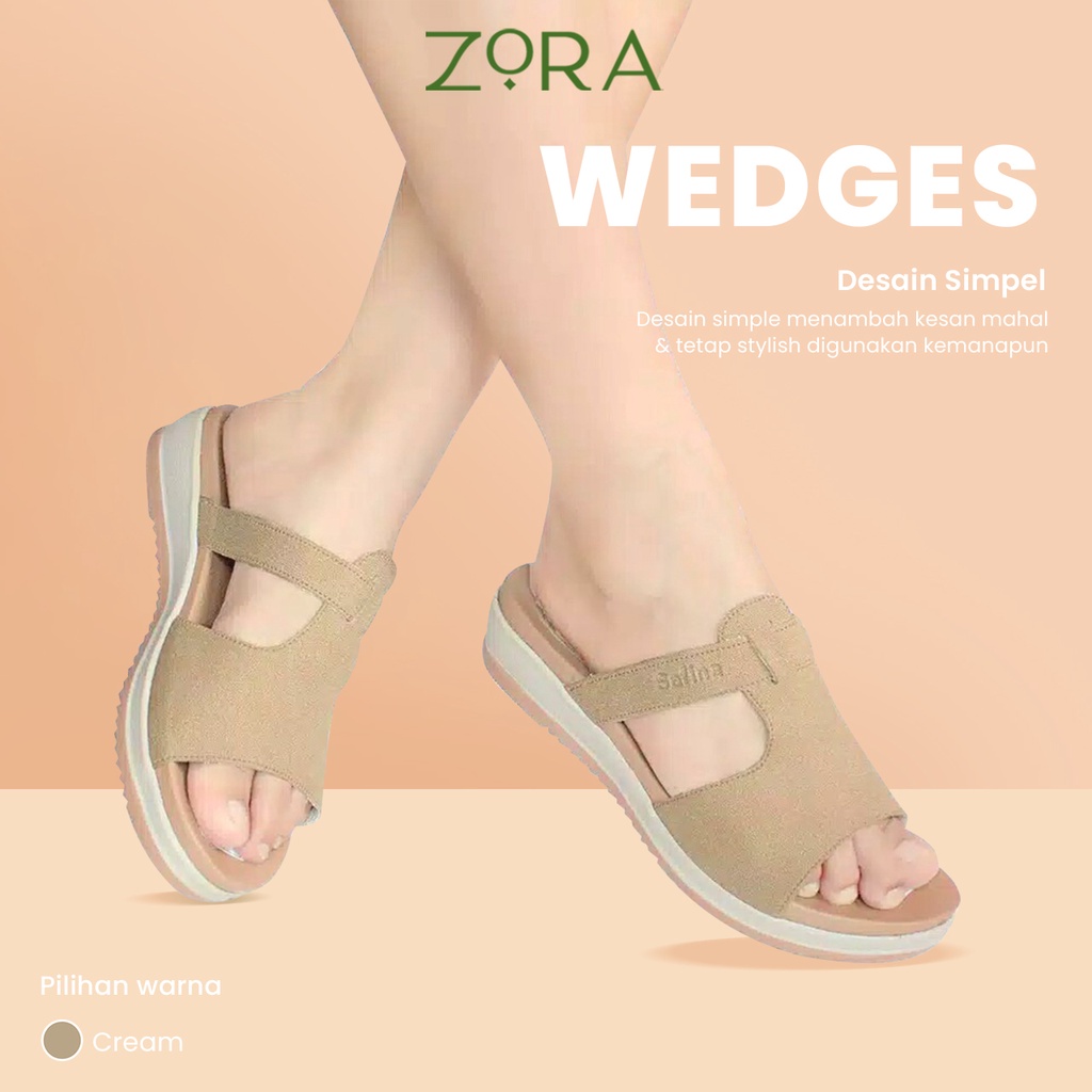 Sandal Wanita Zora Wedges Wanita Hanna Terbaru 2022