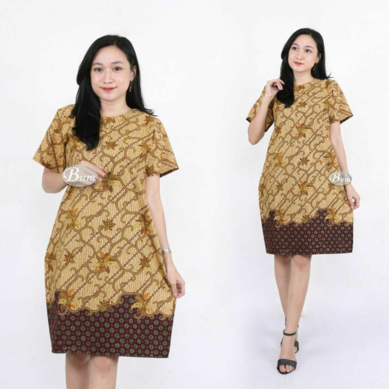 NEW DRESS BATIK WANITA XXL XXXL XXXXL XXXXXL MOTIF BATIK BFJ88Kdrt