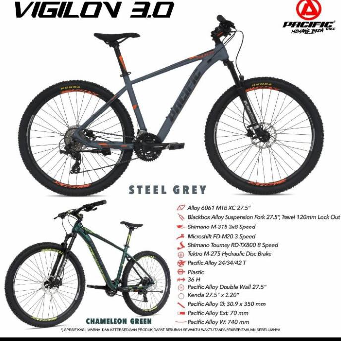 BIG PROMO Sepeda Mtb Alloy Vigilon 3.0 (3X8Speed)Hd 27,5" Pacific Maisarashop228  Sepeda Murah