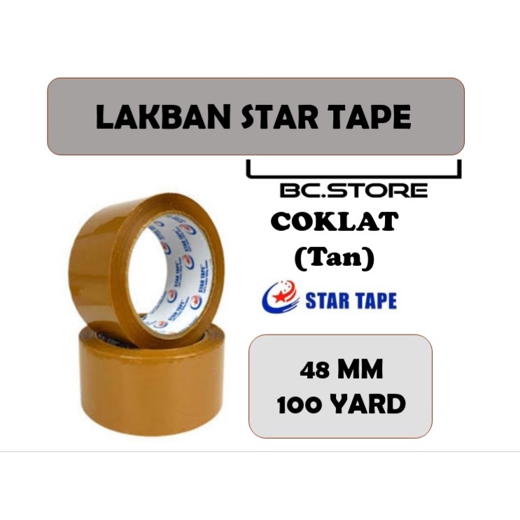 

LAKBAN ( 6 PCS ) BENING 100 YARD X 48 MM STAR TAPE