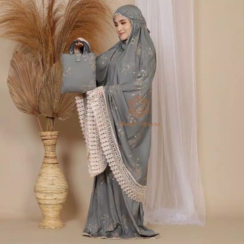 Mukena Dewasa Elegan/Mukena Berkualitas/Alat Sholat/Pakaian Sholat