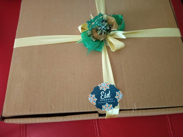 Stiker Toples Kue Lebaran Idul Fitri Free Input Logo