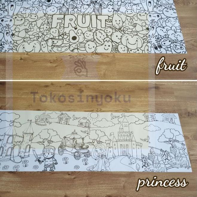 

PROMO BESAR (dot-764) Erasable giant coloring sheet / kertas mewarnai jumbo raksasa bisa dihapus