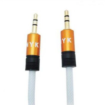 kabel audio Jack 3.5mm GOLD BAGUS 1.5 METER / KABEL audio Jack cable 3.5mm Nyk GOLD PLATED 1.5 METER