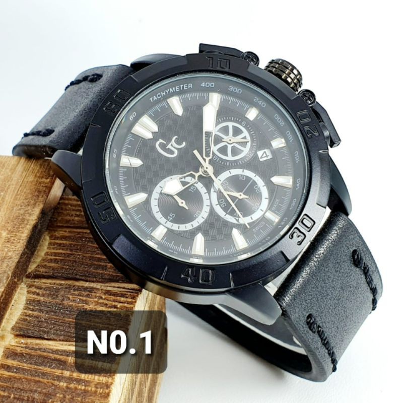 Jam Tangan Analog Pria GC SN1045 Chronograph Grade Premium