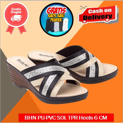 Sandal wanita dewasa model terbaru 2022/Sandal tinggi wanita kondangan 6 cm/Sandal tinggi wanita dew