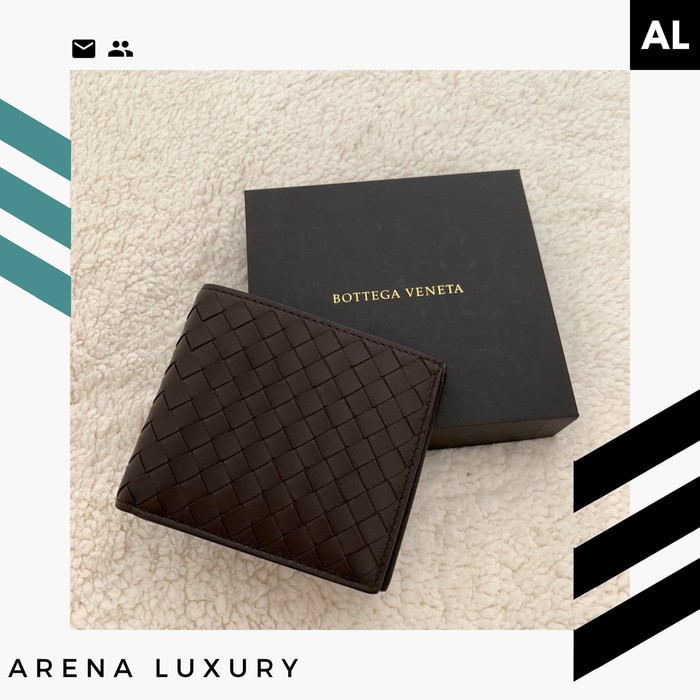 Bottega Veneta Men Wallet All Card in Coffee