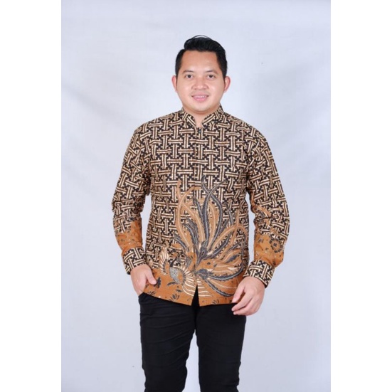 DARMO baju Koko pria bermotif batik terbaru lapis furing // Koko pria lengan panjang