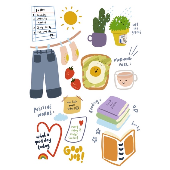 

sticker sheet daily routine