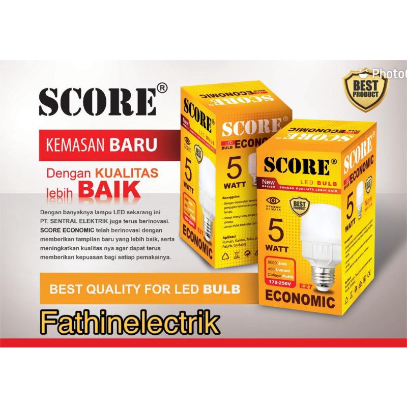 LAMPU LED MURAH SCORE EKONOMIS