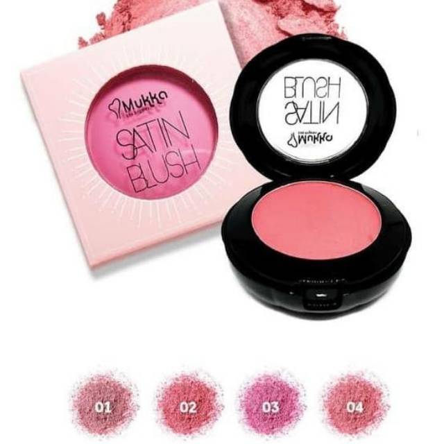 BLUSH ON MUKKA SATIN B17 ORI BPOM (ada 4 warna)