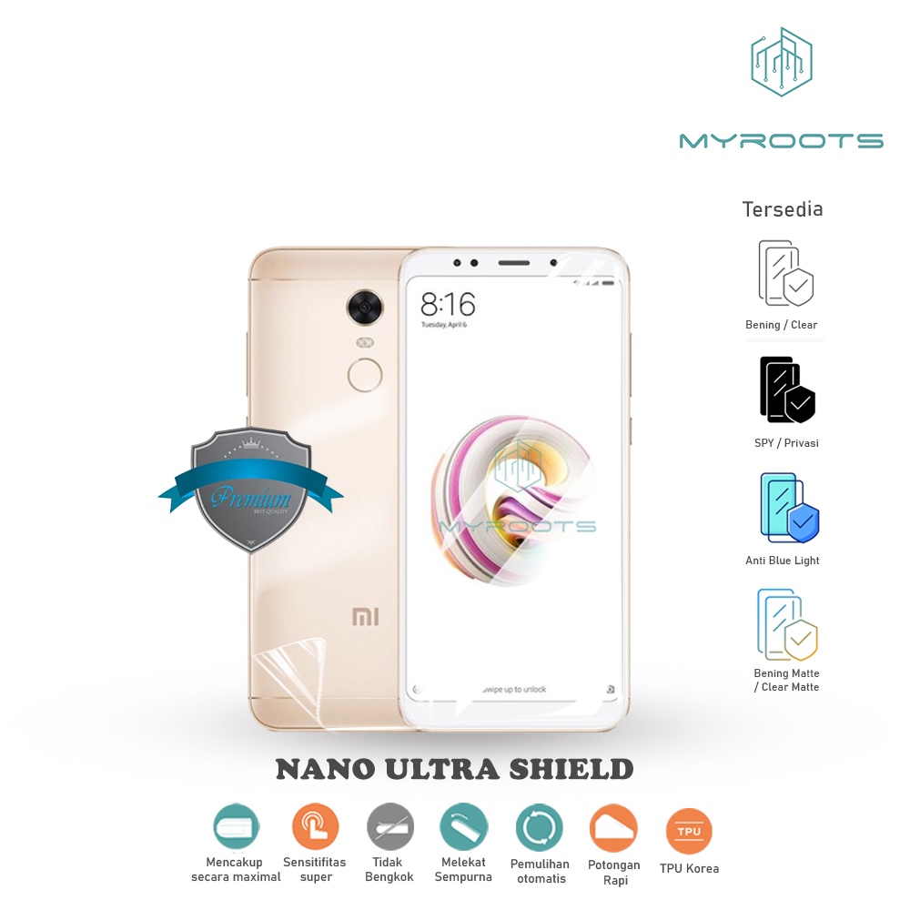 ANTI GORES JELLY HYDROGEL REDMI A1 - 5 PLUS - ANTI SHOCK SCREEN GUARD PROTECTOR LOG ON