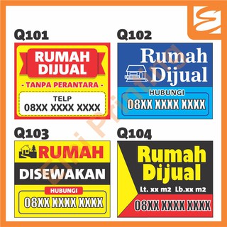 Spanduk Rumah Dijual / Disewakan / Dikontrakan | Shopee Indonesia