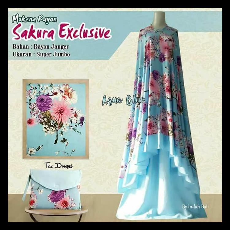 MUKENA BALI SAKURA / MUKENA KATUN MURAH / GROSIR MUKENA BALI
