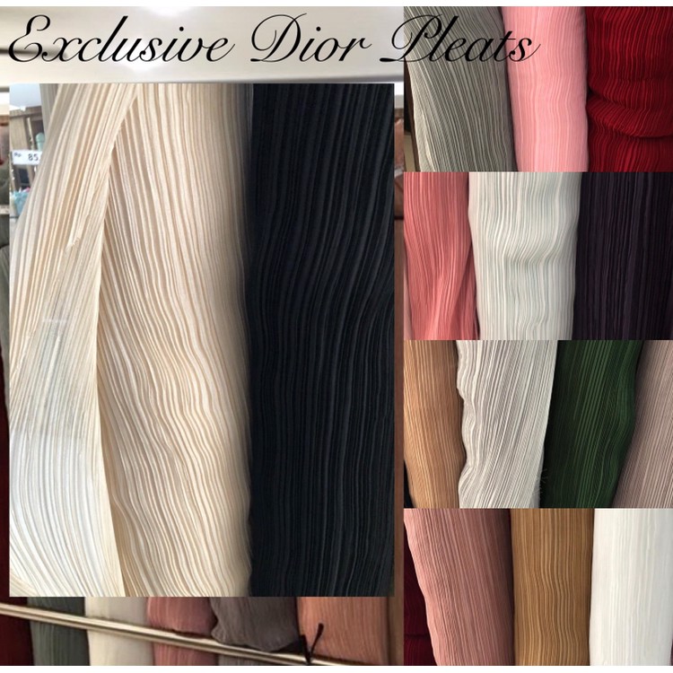 Kain Plisket Sifon Eksklusif Pleated Chiffon Shopee Kain Plisket Sifon Eksklusif Pleated Chiffon Shopee