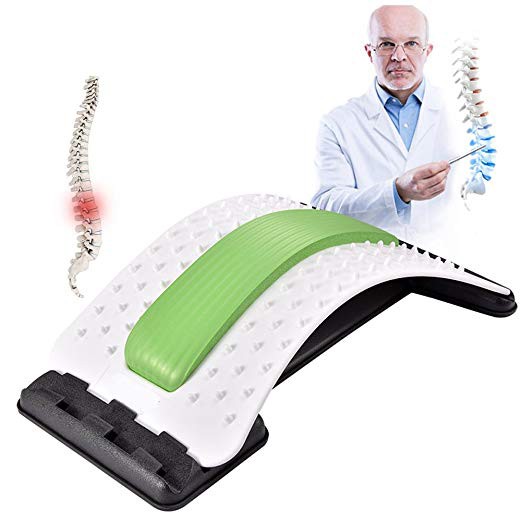 BACKCARE PLUS Alat Terapi Pijat Nyeri Punggung bawah dan atas Alat Pijat Peregangan Lumbar Alat Korektur Postur