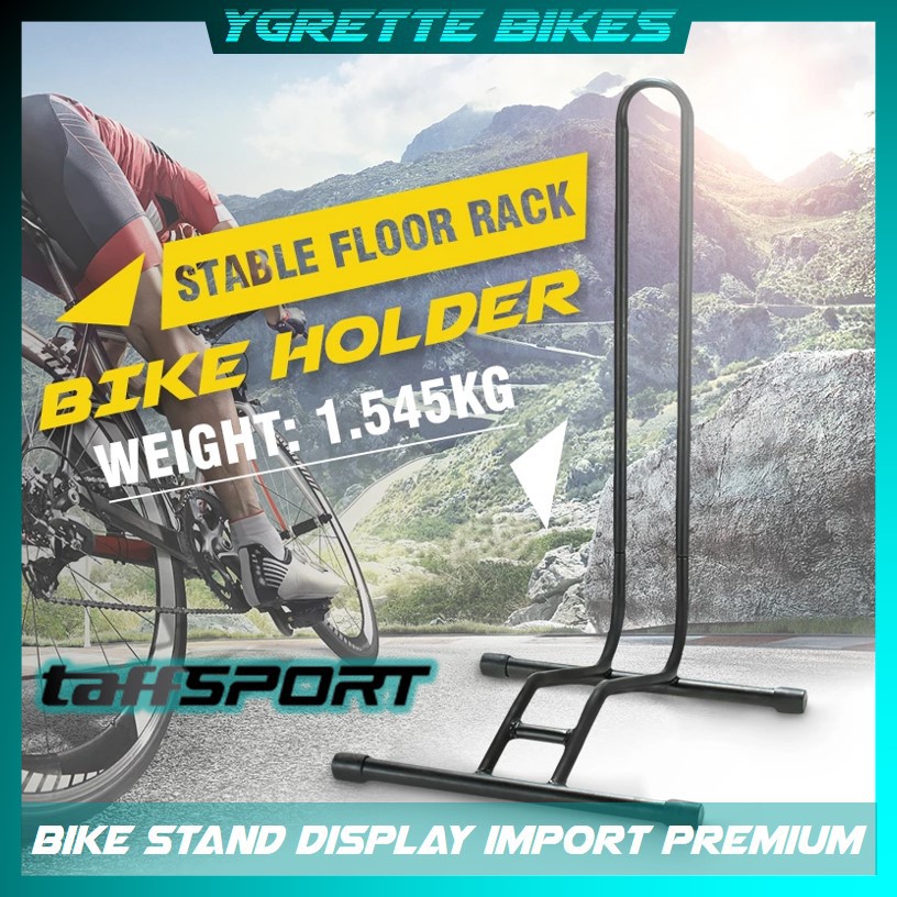 YGRETTE - IMPORT TaffSPORT Stand Parkir Sepeda Bicycle Racks Bike Display - L149 - Black