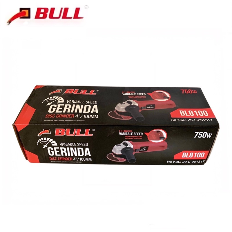 Mesin Gerinda Tangan 4” Variable Speed BL8100 Angle Grinder