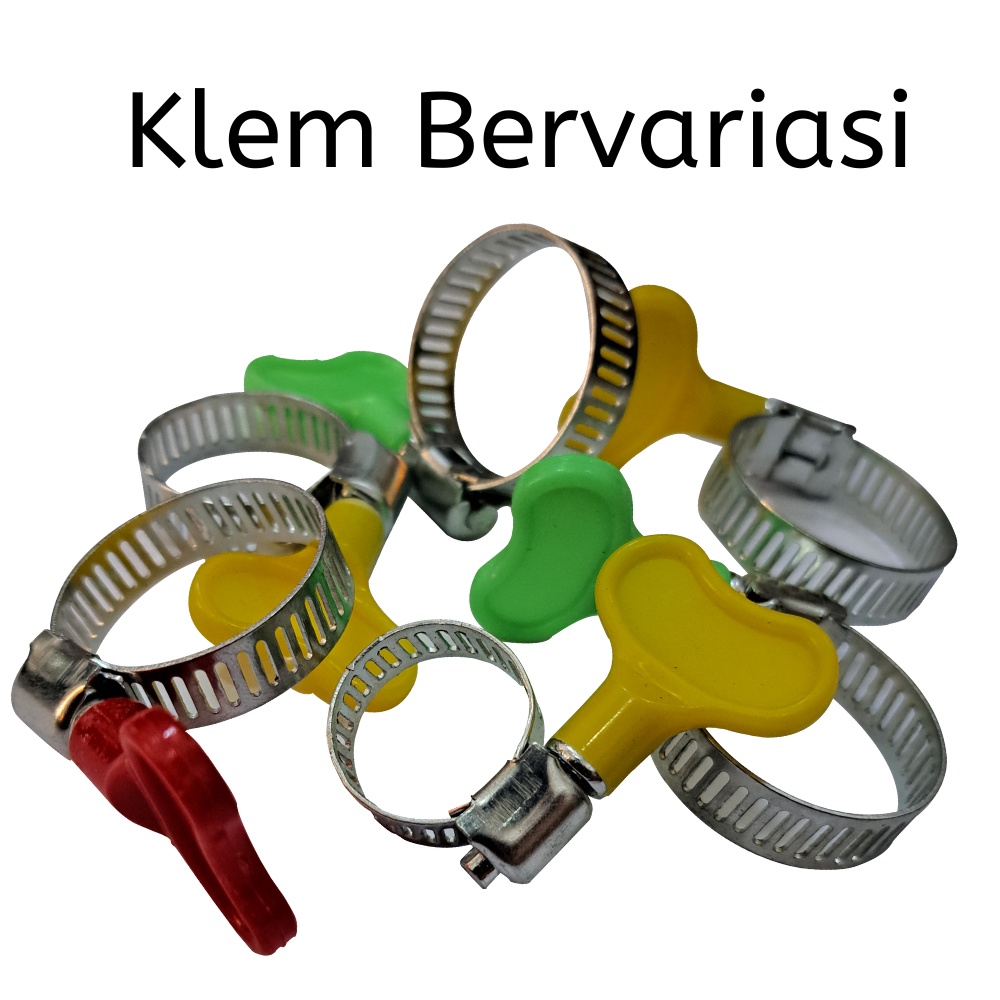 KLEM SELANG AIR | KLEM SELANG GAS PER PCS | KLEM 1/2 5/8 3/4 1 INCH | KLEM KUPINGAN KUNING ANTI BOCOR TERMURAH | BISA COD | xavla888store