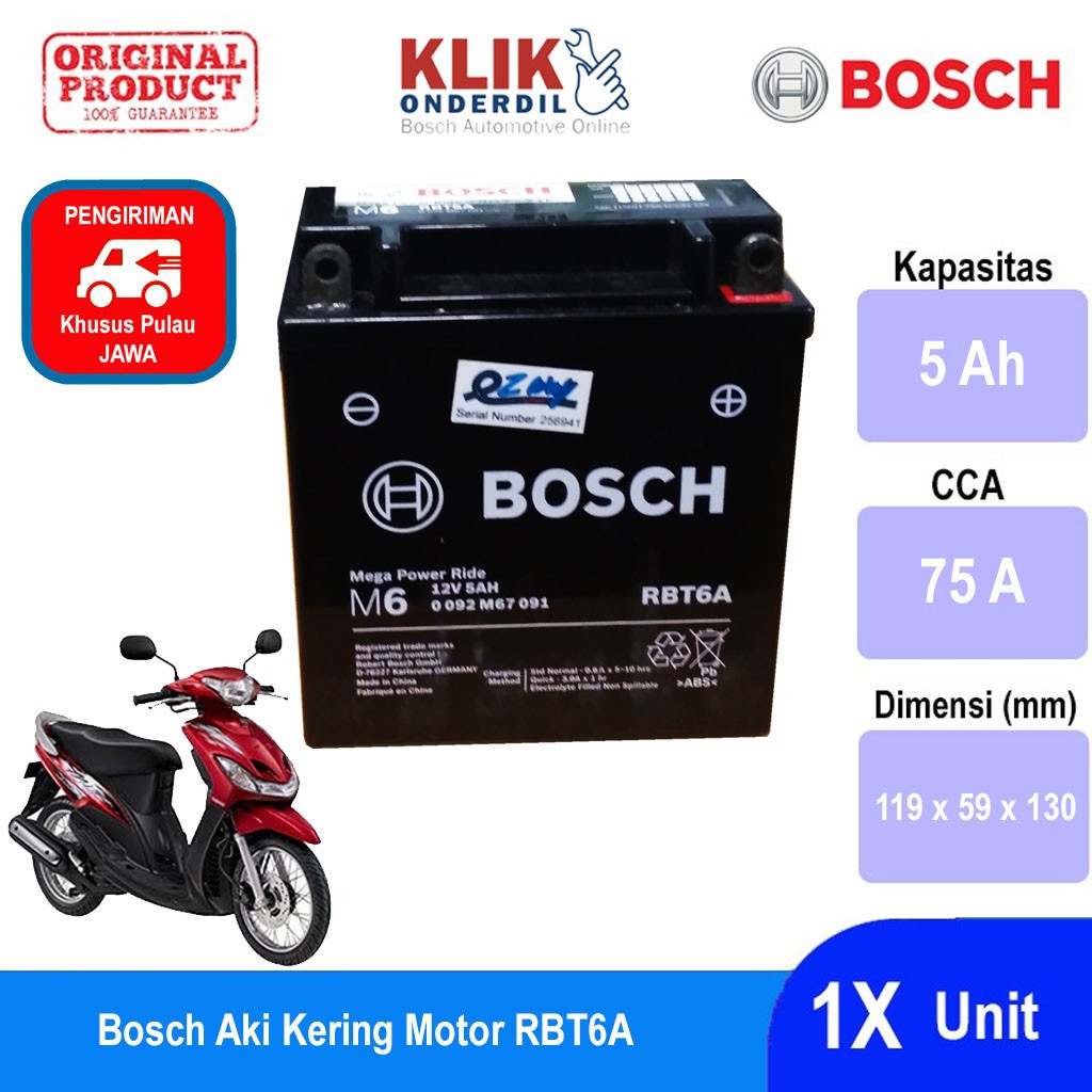 Harga Aki Kering Motor Yamaha X Ride