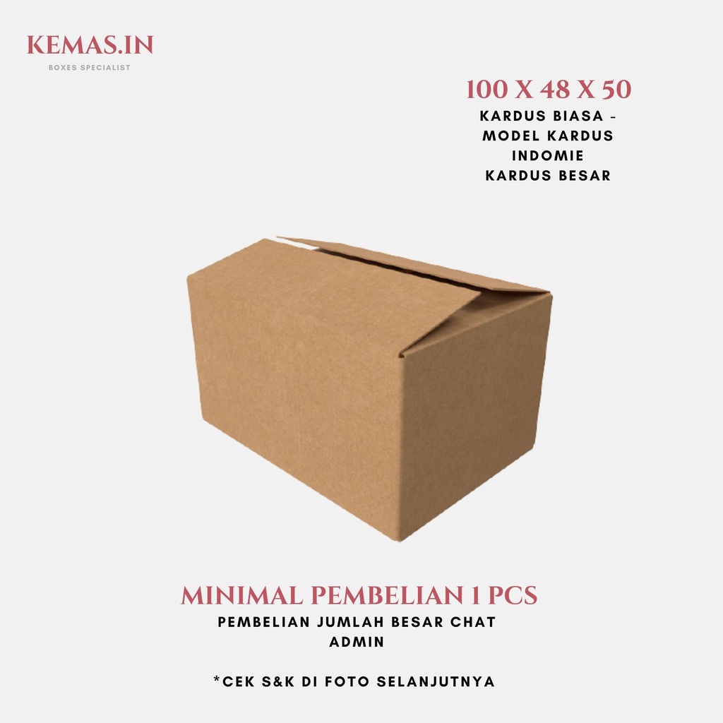 Jual Kardus Besar Packing 100x48x50 - Box Kardus Polos Baru Besar Kuat ...