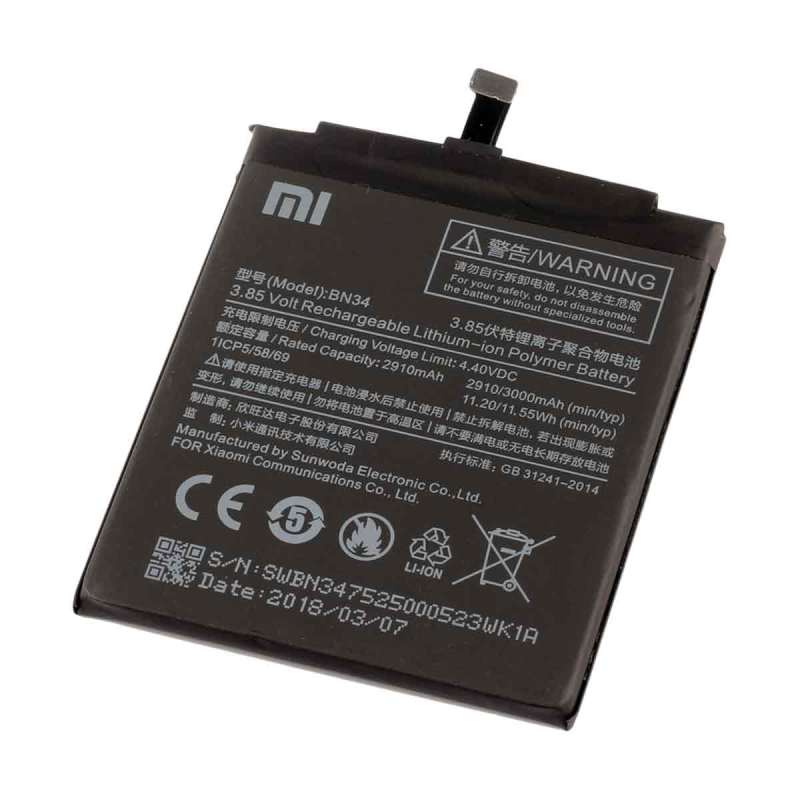 Baterai Xiaomi Redmi 5A / BN34 Original