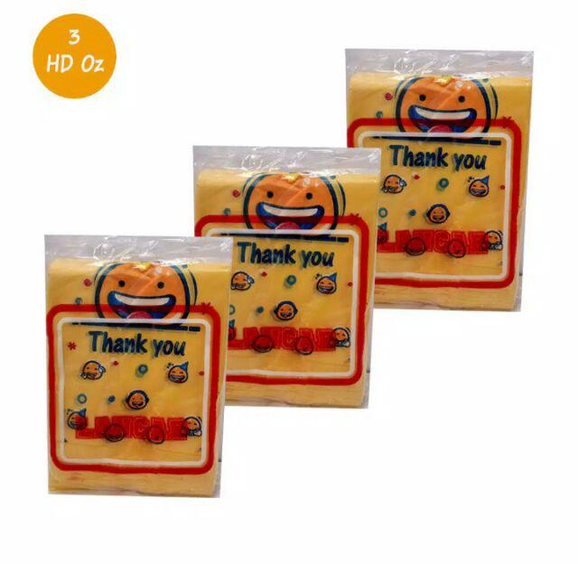 4 Pak (4 X 1 Pack) Kantong Hd Oval Smile (pegangan Tengah) Uk 30
