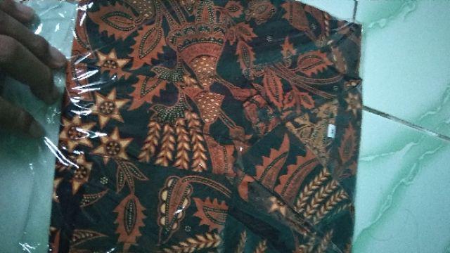 Kemeja Batik Lengan Panjang Motif Manggar