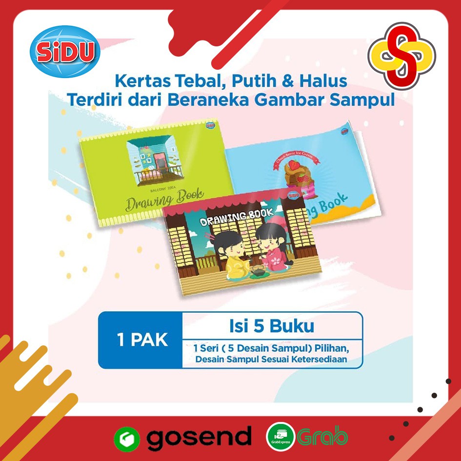 Buku Gambar Drawing Book SiDU A3 Isi 5 pcs