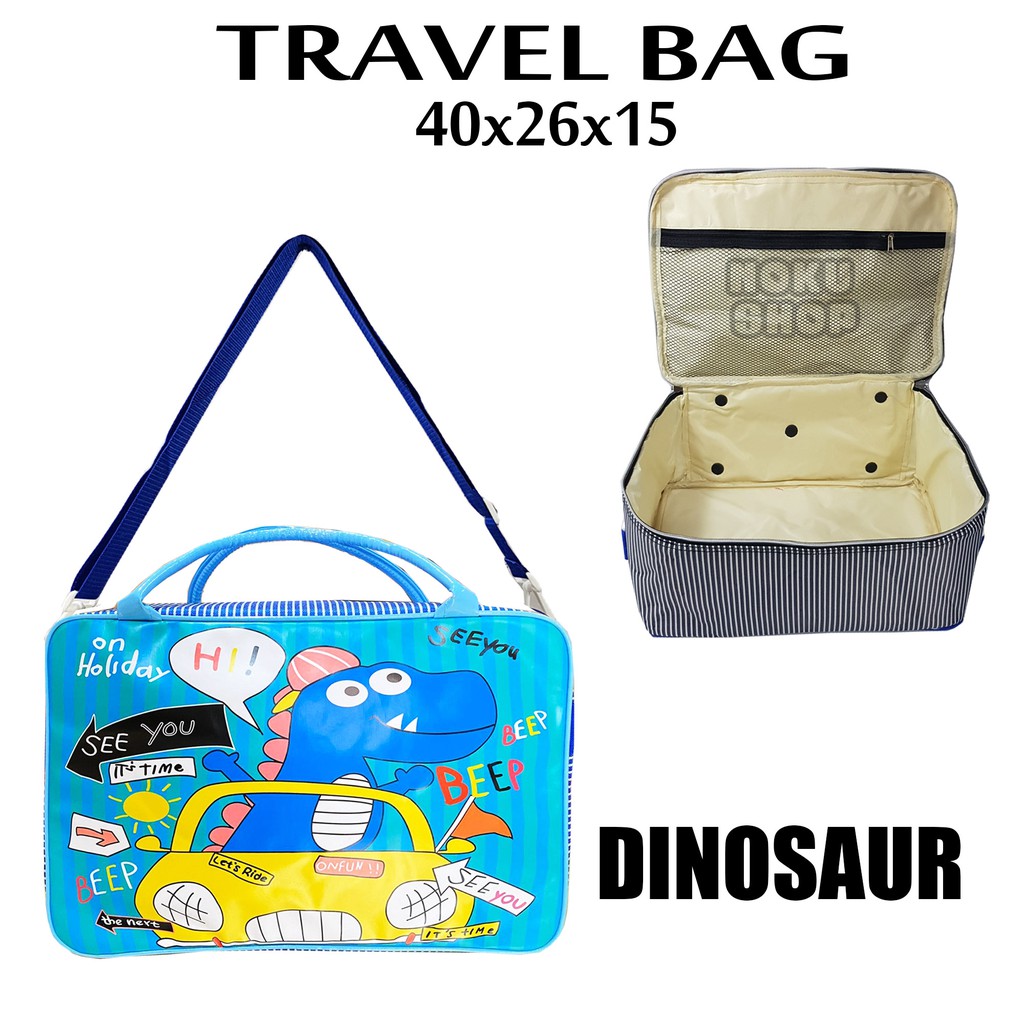 Tas Travel Bag Anak Karakter Dinosaurus