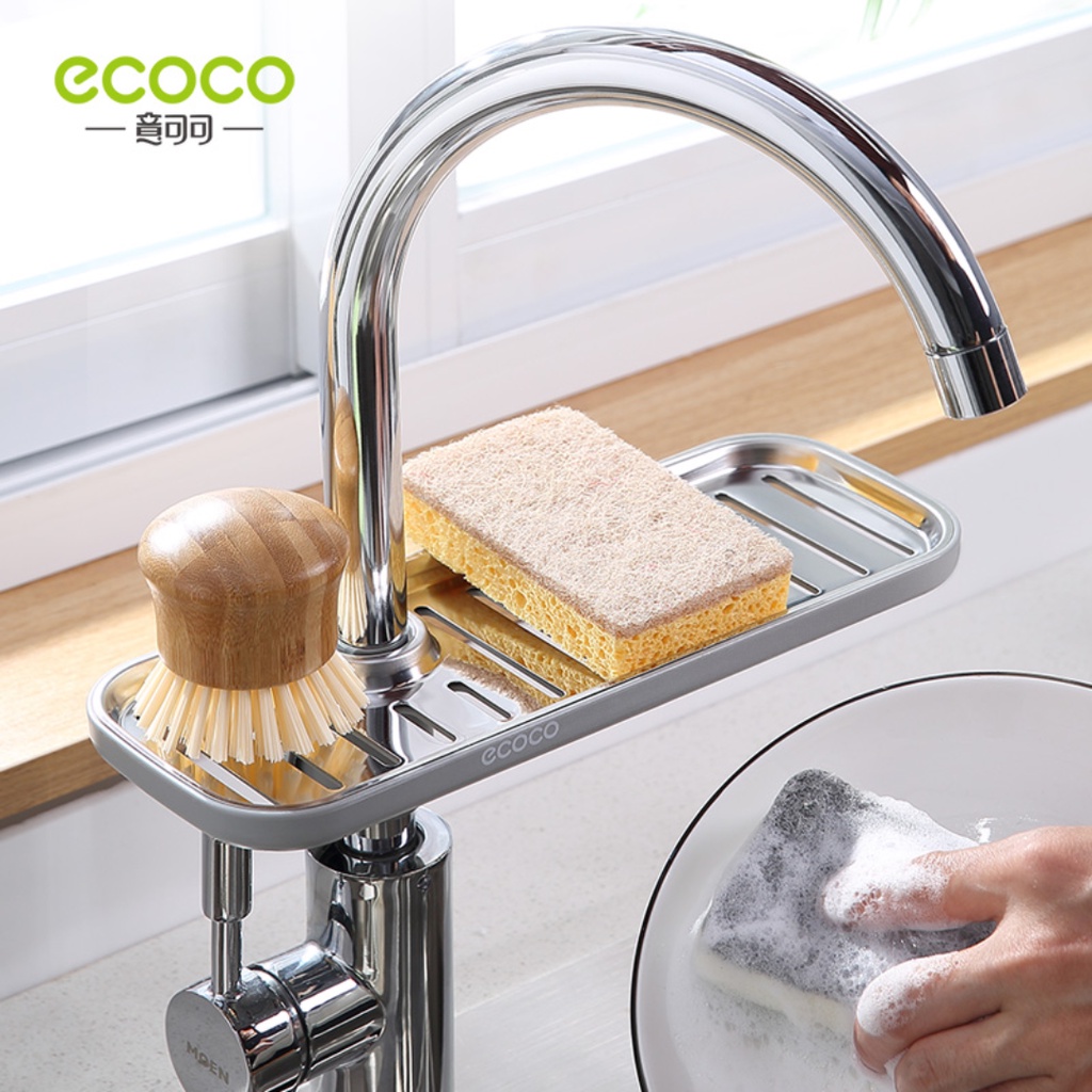 ECOCO TEMPAT SABUN KRAN SINK | FAUCHET DRAIN RACK STAINLESS E1914