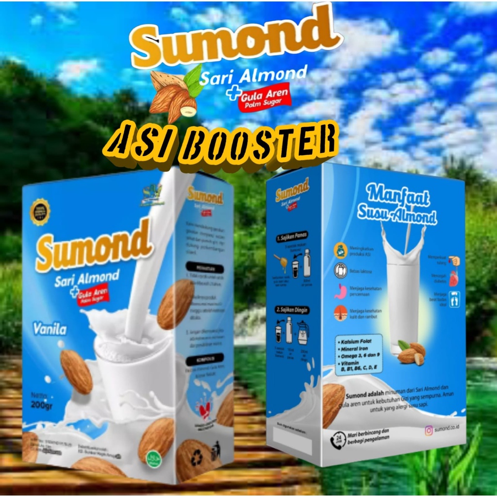 

SUSU BUBUK SUMOND (SUSU SARI ALMOND +GULA AREN)200Grm RASA VANILA