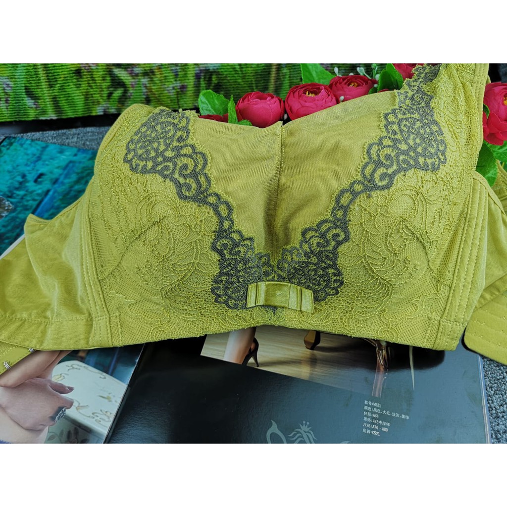 bra wanita 6340 import ADA kawat busa sedang kain lembut CUP -C (PROMO BELI 4 FREE MASKER)