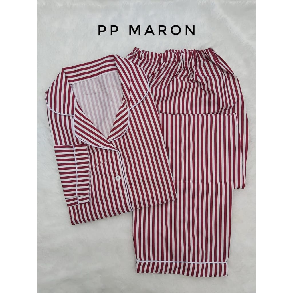 CIAHAW -BAJU TIDUR PIYAMA PP WANITA DEWASA MOTIP SALUR
