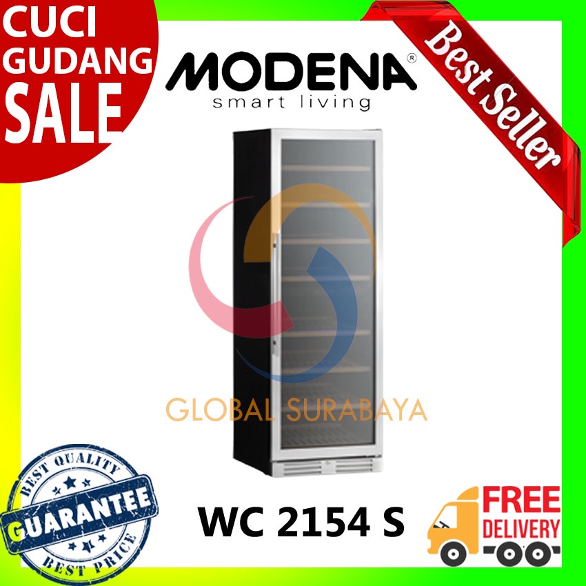 Modena WC 2154 S Wine Cooler - Penyimpanan Anggur 154 Botol