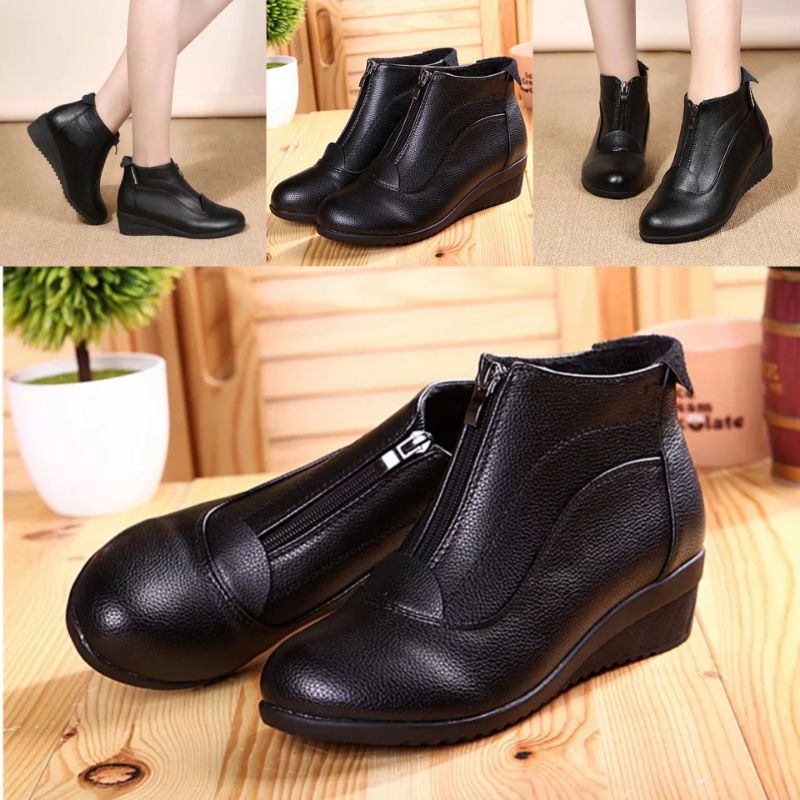 Sepatu Kerja Wanita Boots Kerja Wanita Boot Wanita Erina Original by Etnikshoes