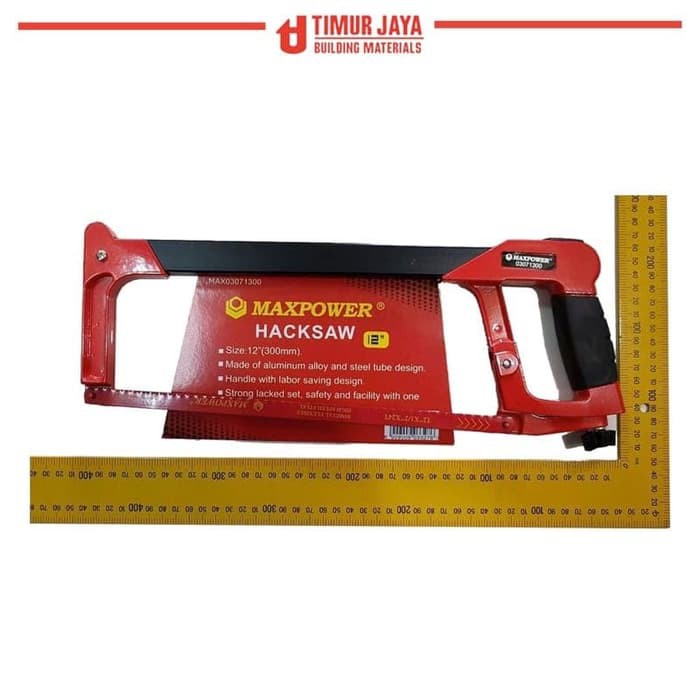 Gagang Stang Gergaji Besi 12 inch HACKSAW FRAME MAXPOWER tekiro toho